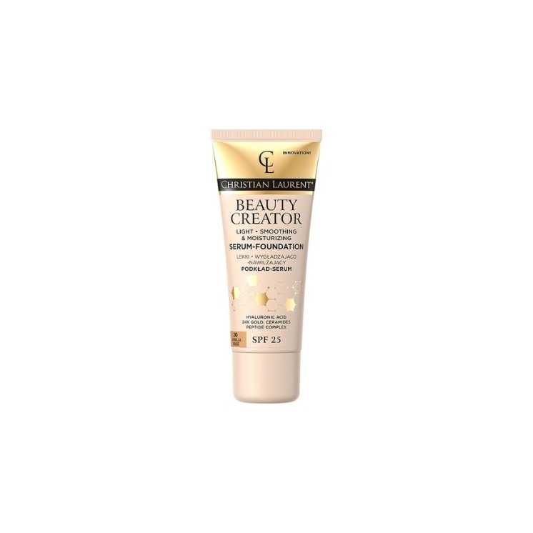 Eveline Christian Laurent Beauty Creator lekki Podkład-serum SPF25 /20/ Vanilla Beige 30 ml