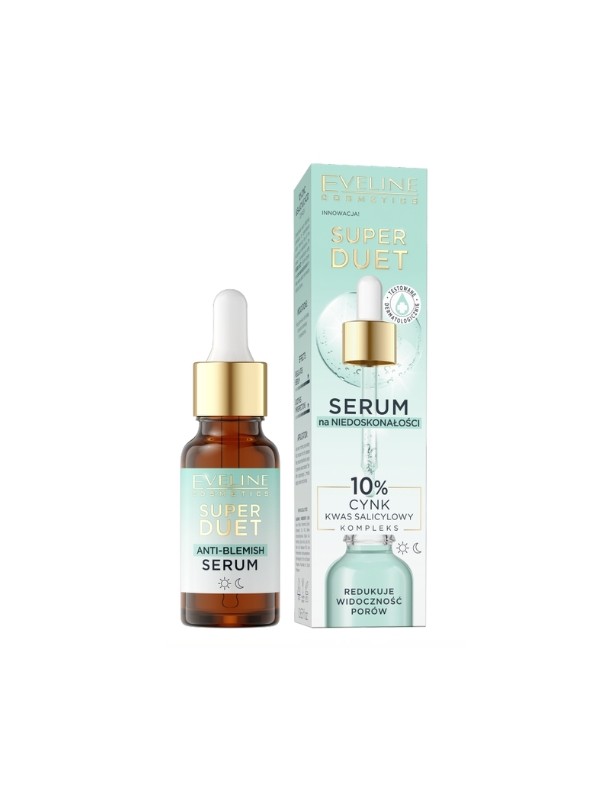 Eveline Super Duet Serum for imperfections Salicylic acid 10% and Zinc 18 ml