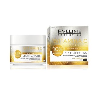 Eveline Vitamin C Therapy gleicht den Hautton aus. Cremeampulle für das Gesicht 50 ml