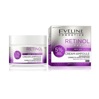 Eveline Retinol Therapy „New Skin“ Effect Regenerierende Gesichtscreme Ampulle 50 ml