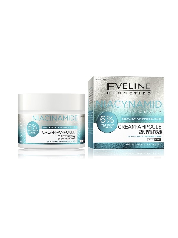 Eveline Niacinamid Therapy Gesichtscreme-Ampulle Reduzierung von Unvollkommenheiten 50 ml