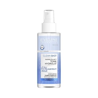 Eveline Clean Shot feuchtigkeitsspendendes Tonic-Hydrolat mit 5 % Elektrolytkomplex 150 ml