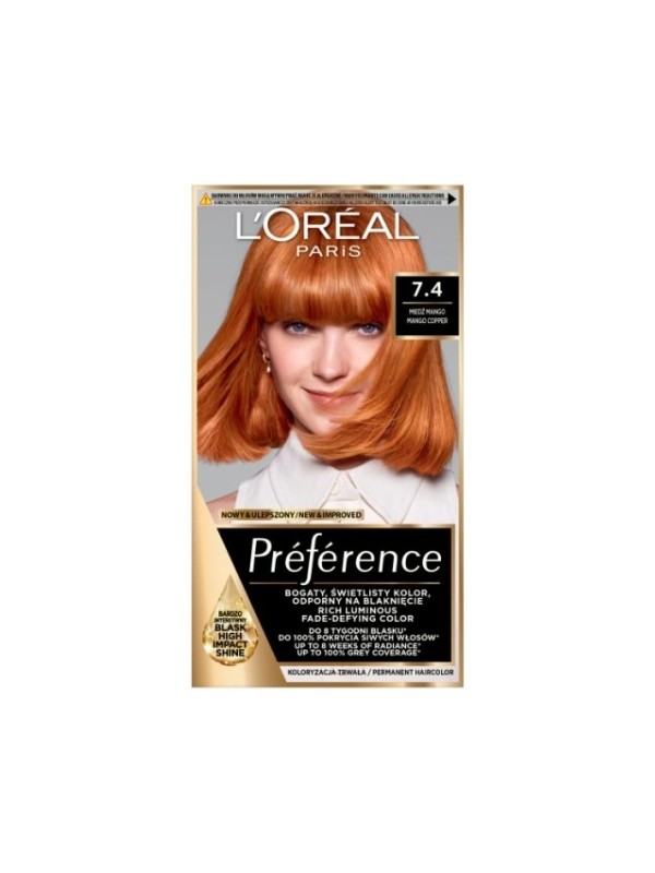 L'oreal Preference Haarfärbemittel /74/ Copper Mango