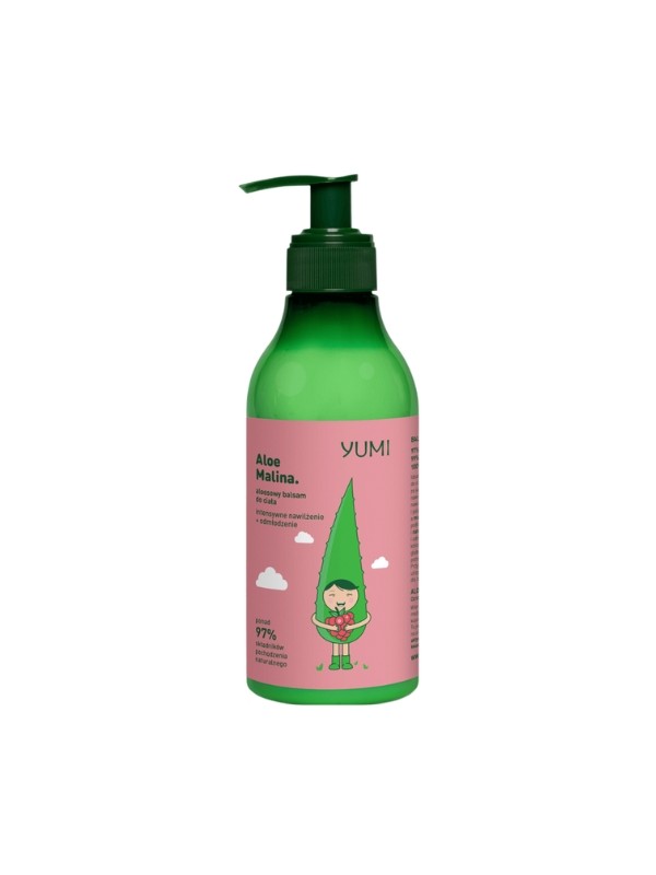 Yumi aloë bodylotion intens hydraterende Framboos 300 ml