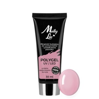 MollyLac Polygel Aufbau-Acrylgel HEMA/Di- HEMA Free Nr. /06/ French Pink 30 ml