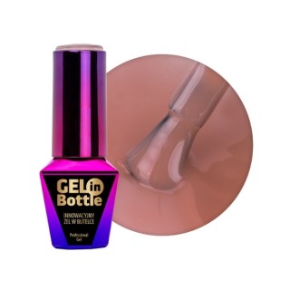 MollyLac Gel in bottle Nail gel in a bottle with a multifunctional brush Tan Line 10 g