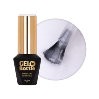 MollyLac Gel in bottle Nagelgel in der Flasche mit Multifunktionspinsel White Angel 10 g