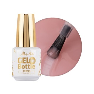 MollyLac Pro Salon Gel in flesje Nagelgel in flesje met multifunctioneel penseel Naked 15 g