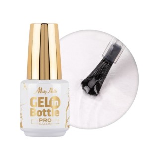 MollyLac Pro Salon Gel in der Flasche Nagelgel in der Flasche mit Multifunktionsbürste Clear 15 g