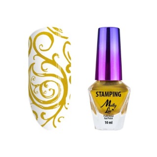 MollyLac Stempel en stempellak nr. 4 Goud 10 ml