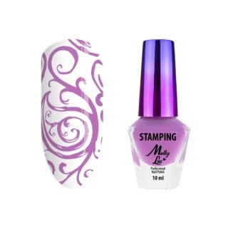 MollyLac Stamping and Stamping Varnish No. 6 Pink 10 ml