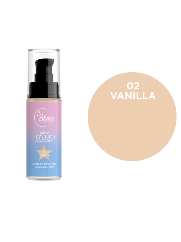 Stars from the Stars Зволожуюча та освітлююча Glow Hydro Foundation № 02 Vanilla 30 г