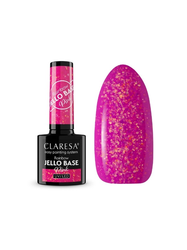 Claresa Hybrid Nail Base Rainbow Jello Base 5 г Pink