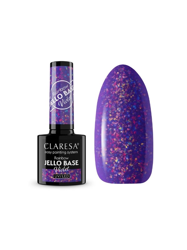 Claresa Hybrid Nail Base Rainbow Jello Base 5 г Violet