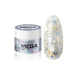 Claresa MEGASTAR SILVER FLICKER decoratiegel 10 g