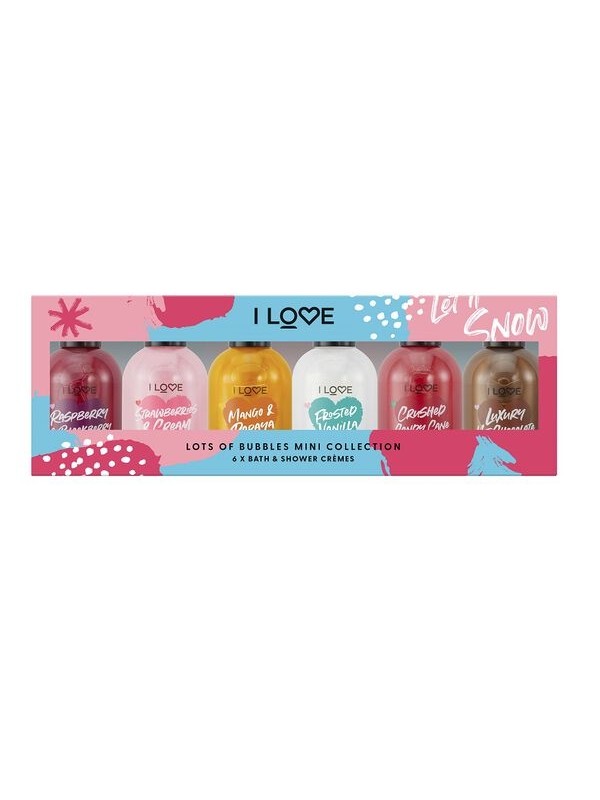 I LOVE_SET Lots Of Bubbles Mini Kollektion Bade- & Duschcremes 6 x 100 ml