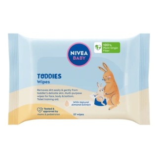 Nivea Baby Chusteczki Biodegradowalne Toddies 57 sztuk