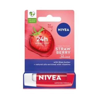 Nivea Feuchtigkeitsspendender schützender Lippenstift Strawberry Shine g