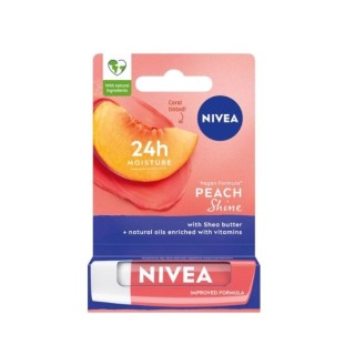 Доглядаюча губна помада Nivea Peach Shine 4,8 г