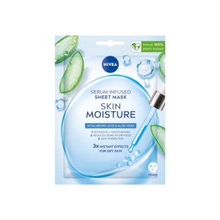 Nivea Skin Moisture bladmasker met hyaluronzuur en aloë 1 stuk