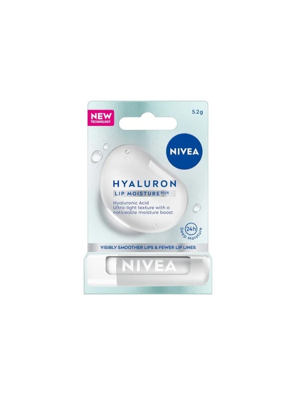 Nivea Hyaluron Lip Moisture Plus feuchtigkeitsspendender Lippenbalsam Stick 5 g