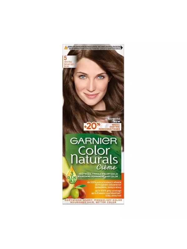 Фарба для волосся Garnier Color Naturals / 5 / Глибокий середньо-русявий