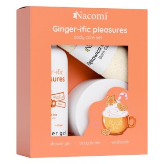 Nacomi Body Care set Ginger Shower Gel 300 мл + Батер для тіла 100 мл + Рукавичка для ванни