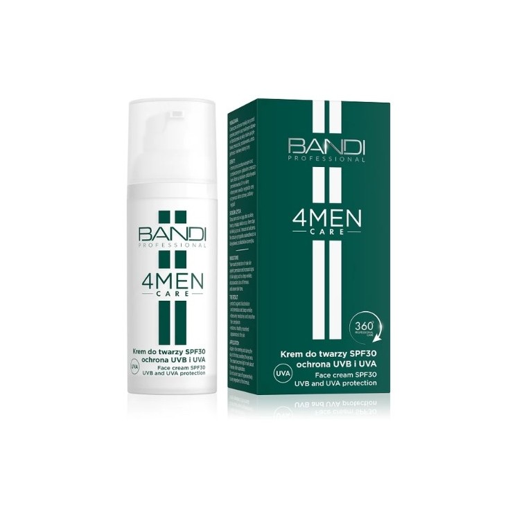 Bandi 4Men Care Gesichtscreme SPF30 UVB UVA-Schutz 50 ml