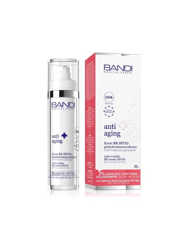 Bandi Medical Expert ANTI AGING Krem BB SPF30 przeciwzmarszkowy z peptydem kolagenowym 50 ml