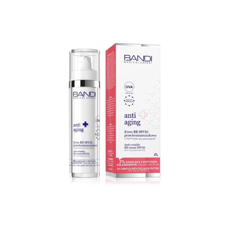 BB-крем Bandi Medical Expert ANTI AGING SPF30 проти зморшок з колагеновими пептидами 50 мл