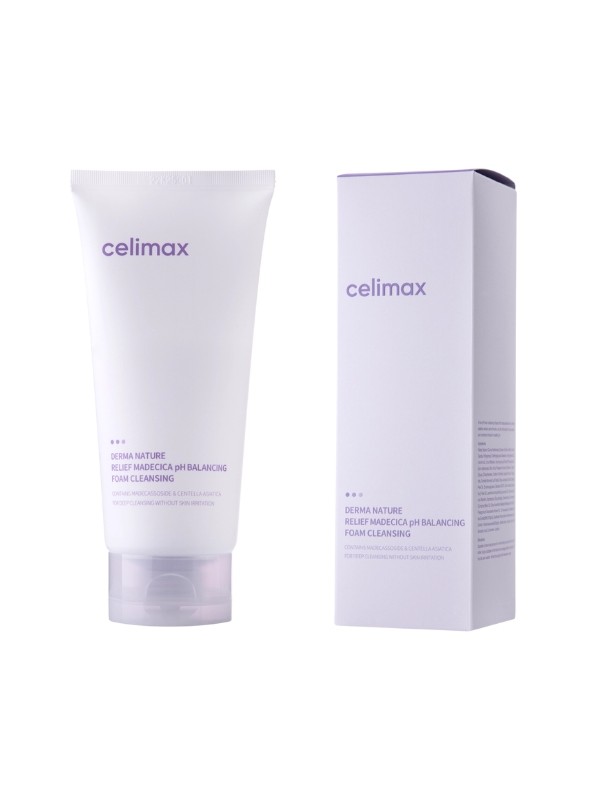 Celimax Derma Nature Relief Madecicia pH-ausgleichender Schaum, reinigender, waschender Gesichtsschaum, 150 ml