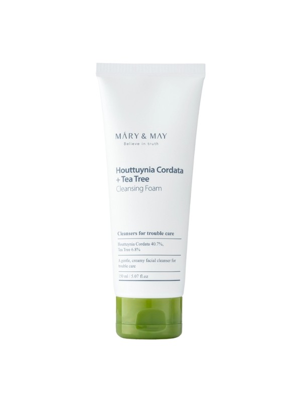 Mary&May Houttuynia Cordata + Tea Tree Cleansing Foam Facial Cleansing Foam with Houttuynia Cordata and Tea Tree 150 ml