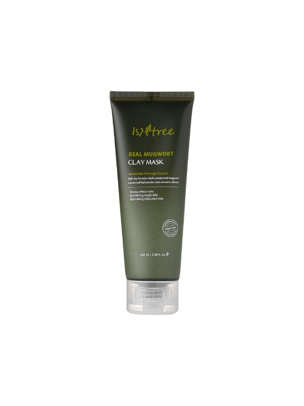 Isntree Real Mugwort Calming Clay Mask Kleimasker met bijvoet 100 ml