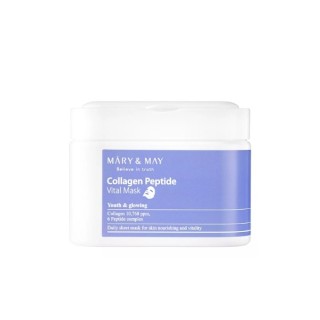 Mary&May Collagen Peptide Vital Mask Набір зміцнюючих масок для обличчя 30 штук