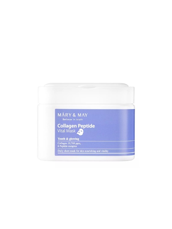 Mary&May Collagen Peptide Vital Mask Set verstevigende gezichtsmaskers 30 stuks