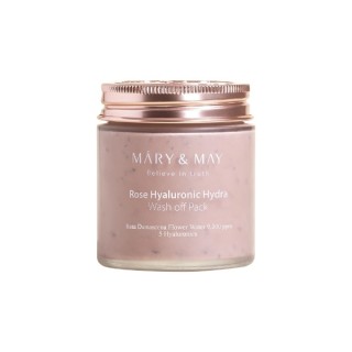 Mary&May Rose Hyaluronic Hydra Wash off Pack Feuchtigkeitsmaske mit Ton 125 g