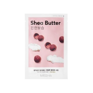 Missha Airy Fit Sheet Mask Sheabutter feuchtigkeitsspendende und nährende Tuchmaske 19 g