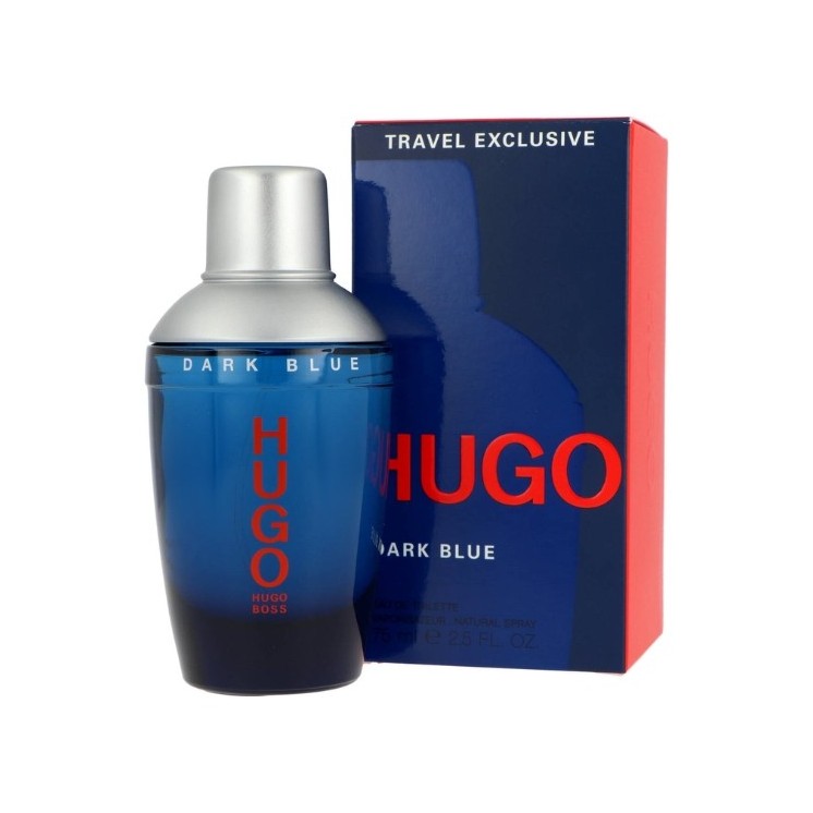 Hugo Boss Dark Eau Blue Toilette voor Mannen 75 ml