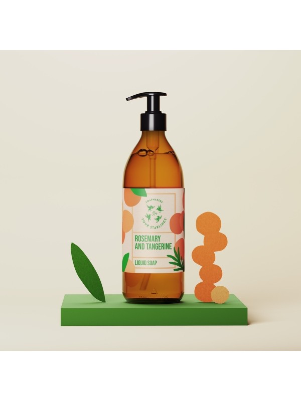 Mydlarnia Cztery Szpak Rosemary and Mandarin natural liquid soap 500 ml