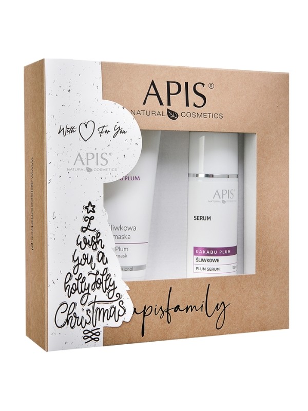 Apis Christmas Set Kakadu plum Plum mask 200 ml + Plum serum 100 ml