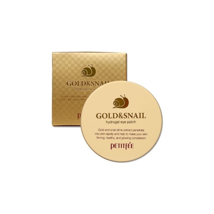 Petitfee Gold & Snail Hydrożelowe płatki pod oczy 60 sztuk