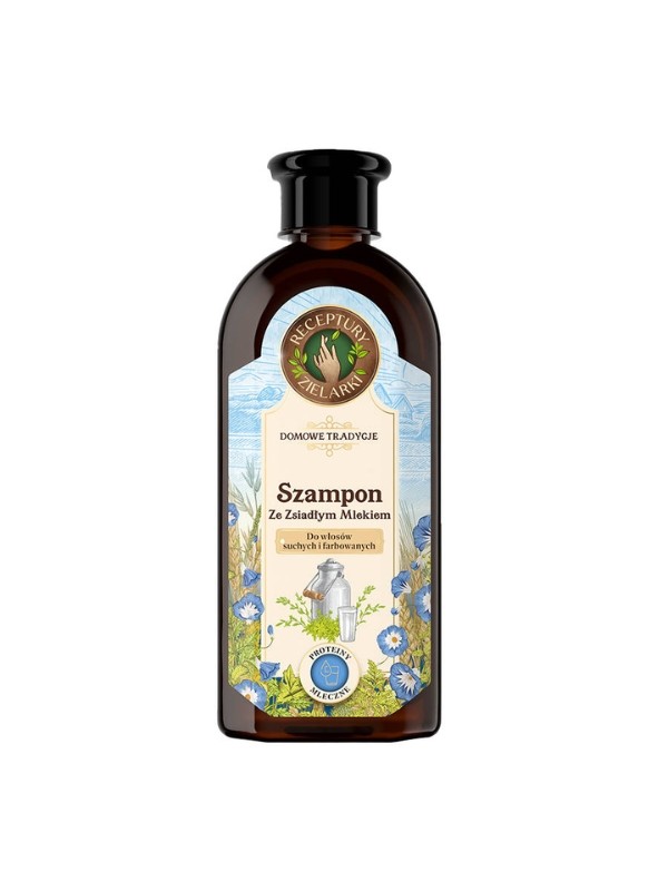 Zielarkas Rezepte Shampoo mit Sauermilch für trockenes und coloriertes Haar 350 ml