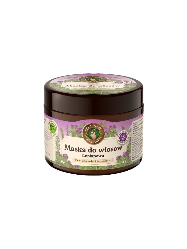 Herbalists' Recipes Klette erweichende Maske für trockenes und geschwächtes Haar 300 ml