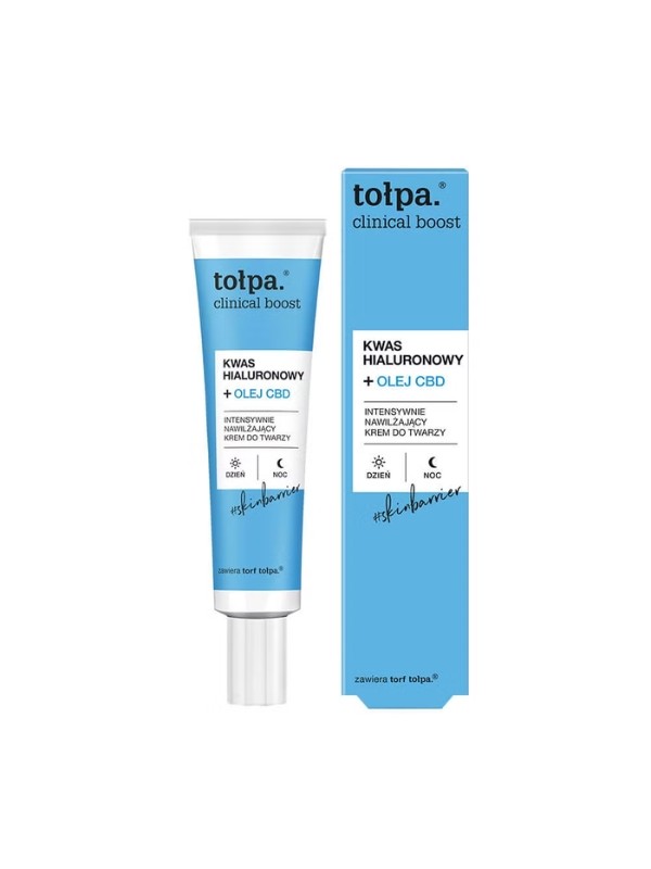 Tołpa Clinical Boost Intensiv feuchtigkeitsspendende Gesichtscreme CBD Öl 40 ml