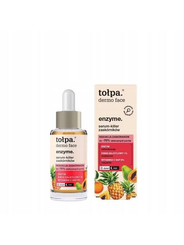 Ензимна Serum для обличчя Tołpa Dermo + засіб від чорних крапок 30 мл