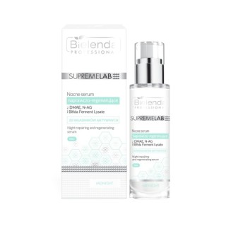 Bielenda Professional SUPREMELAB Herstellend en regenererend nachtserum met DMAE, N-AG, Bifida Ferment Lysate 30 ml