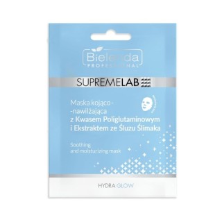 Bielenda Professional SUPREMELAB Soothing and moisturizing mask with polyglutamic acid and snail slime extract 1 piece