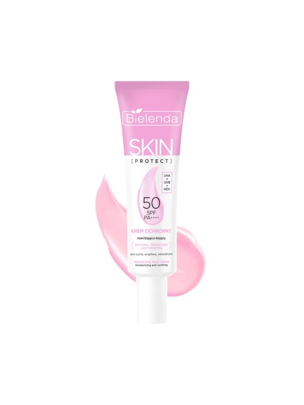 Bielenda SKIN PROTECT Beschermende crème SPF 50 hydraterend en verzachtend PA++++, UVA + UVB + HEV 40 ml