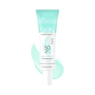 Bielenda SKIN PROTECT Krem ochronny SPF 50 normalizująco - matujący, PA++++, UVA + UVB + HEV 40 ml