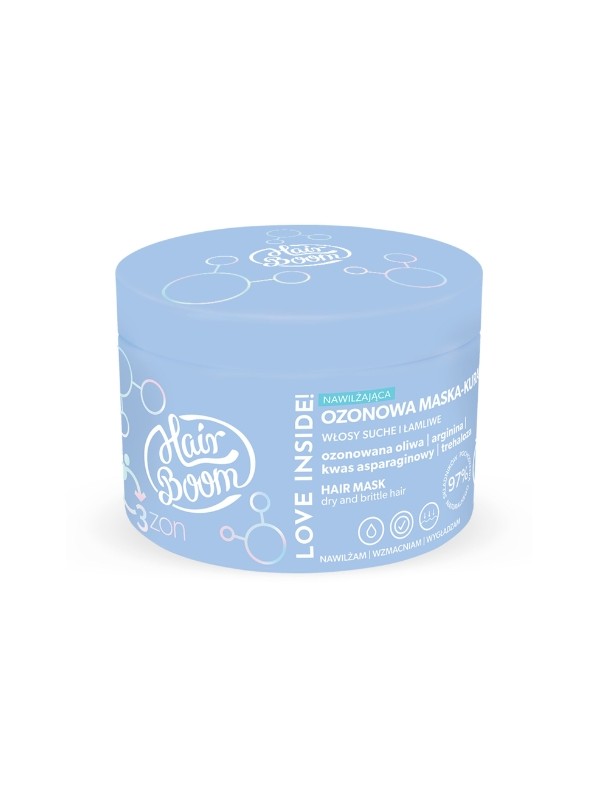 HairBoom O3ZON Hydraterend ozonmasker - haarbehandeling 225 ml